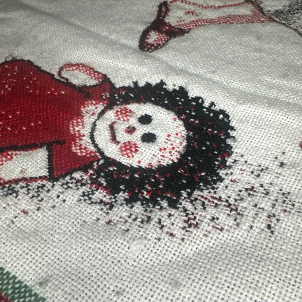 Santa and Angel Holiday Throw Blanket